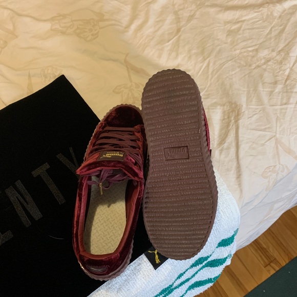 Puma Fenty Velvet Creeper by Rihanna (Burgundy) - Picture 4 of 6